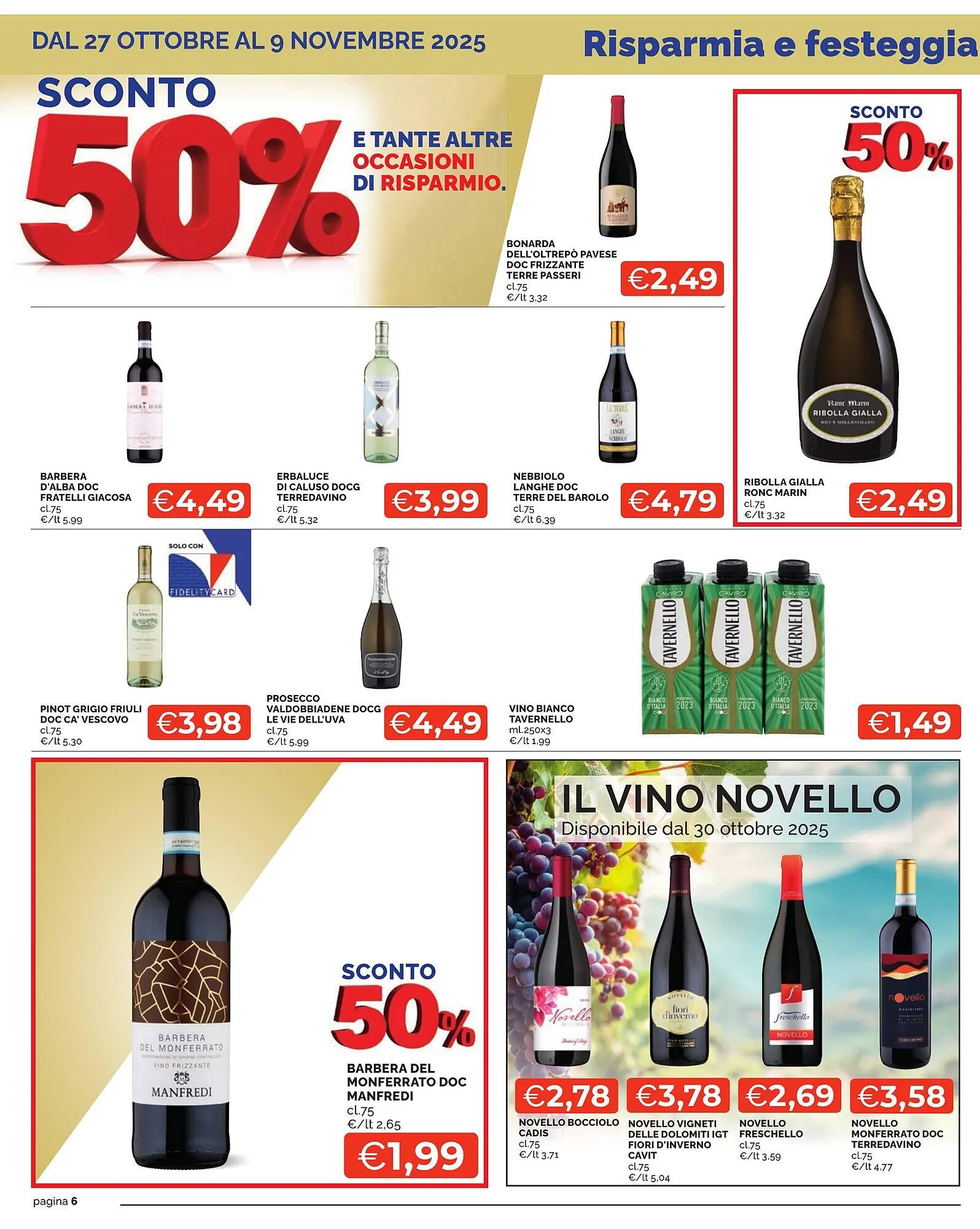 Volantino Mercatò Extra da 27 ottobre a 9 novembre di 2025 - Pagina del volantino 6