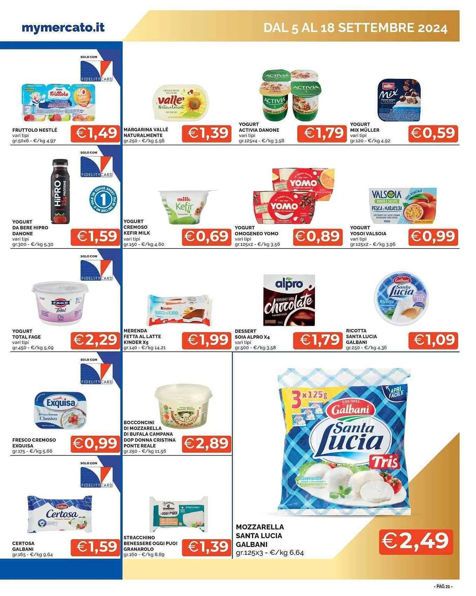 Volantino Mercatò Big da 5 settembre a 18 settembre di 2024 - Pagina del volantino 21