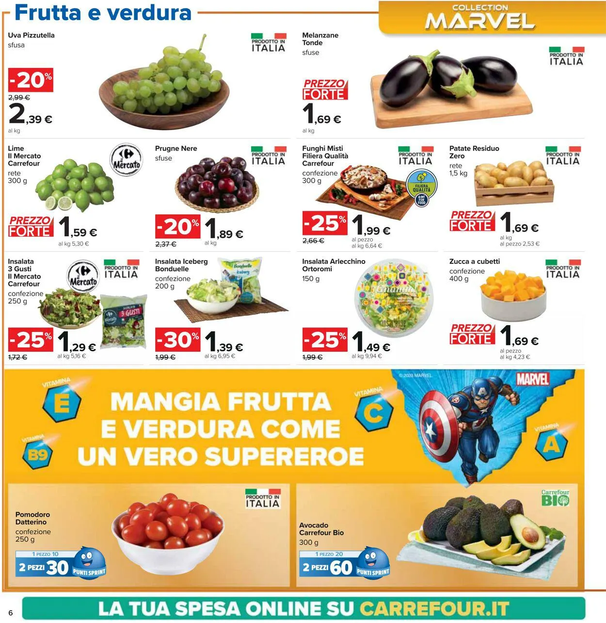 Carrefour Volantino attuale da 25 settembre a 8 ottobre di 2023 - Pagina del volantino 6