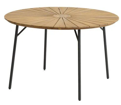 Tavolo BASTRUP Ø120 naturale/nero