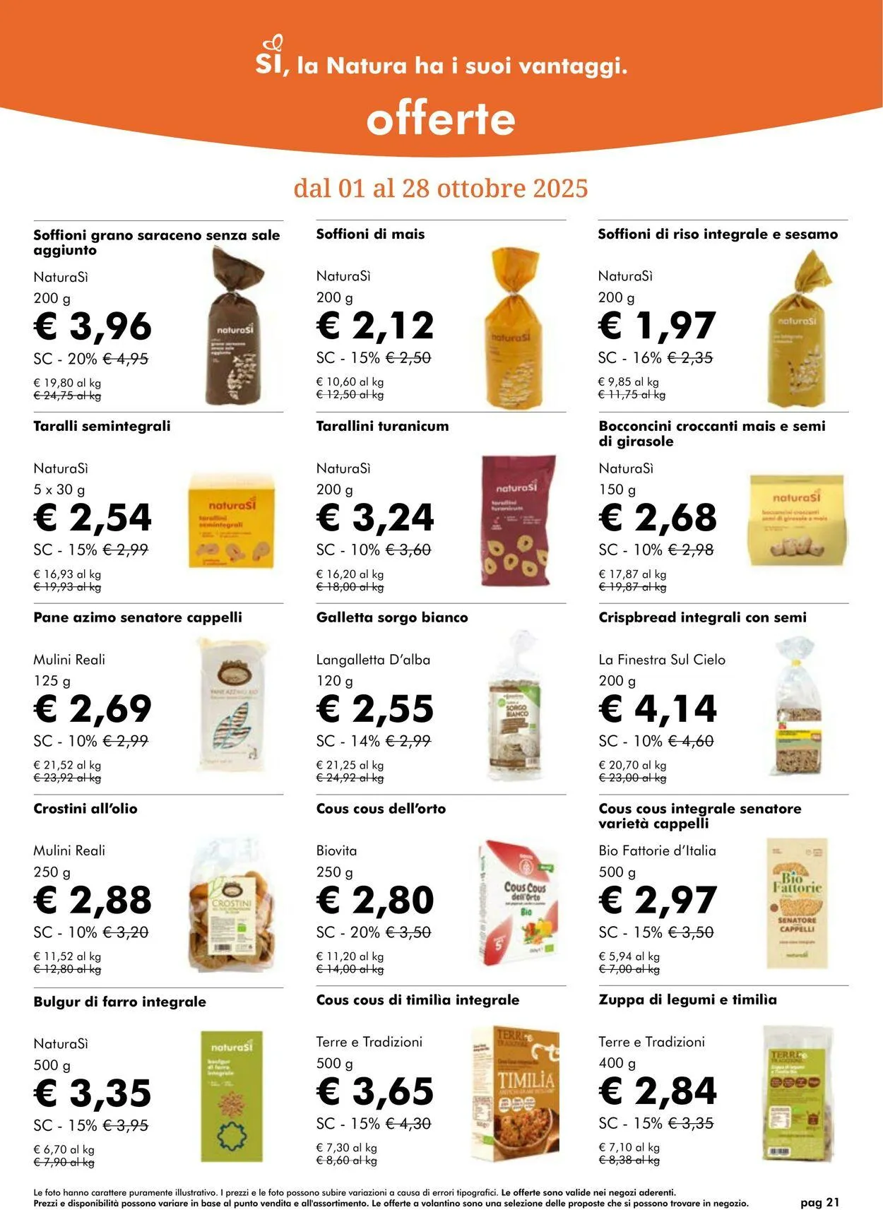 Natura Sì Volantino attuale da 23 ottobre a 6 novembre di 2025 - Pagina del volantino 21