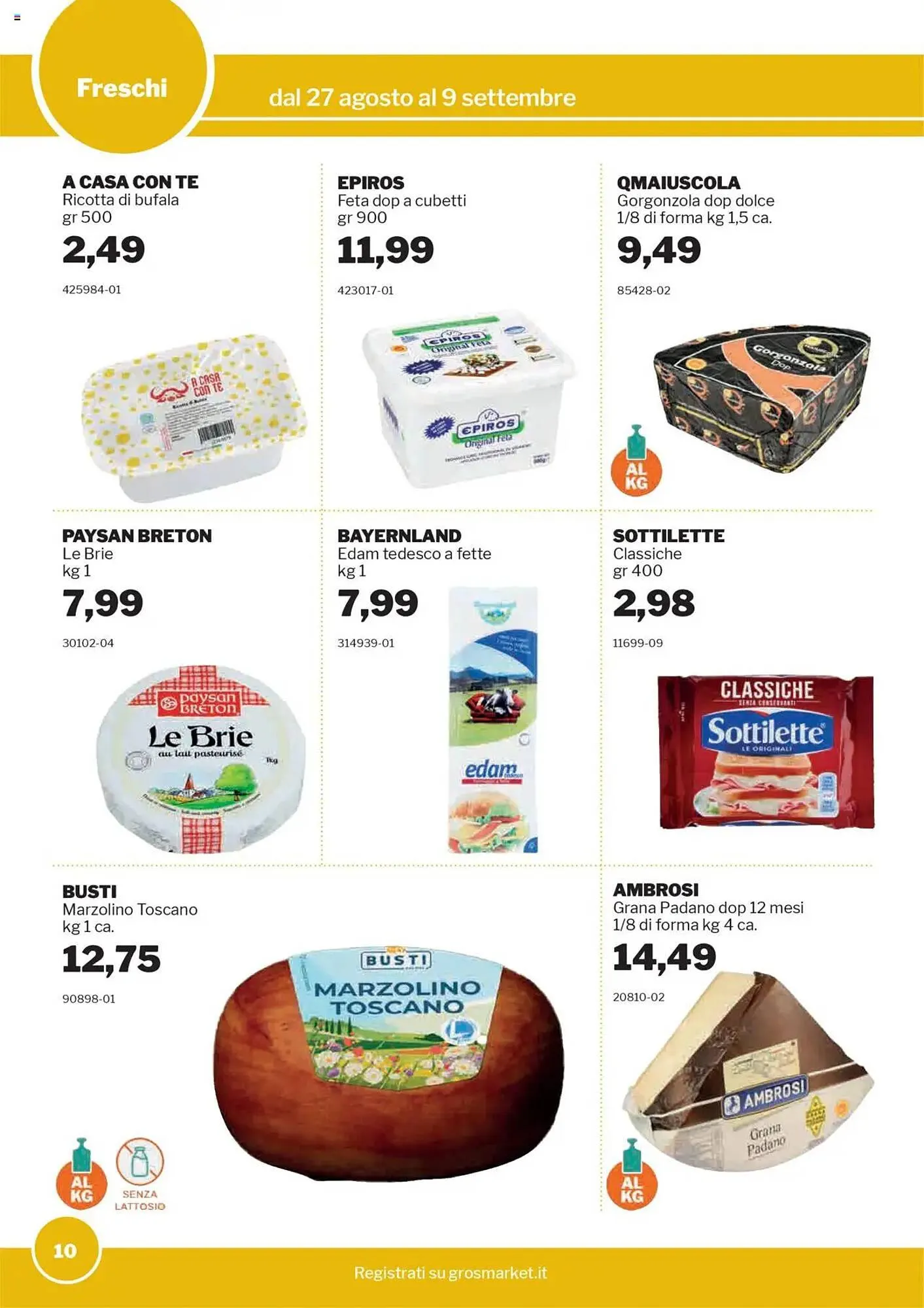 Volantino GrosMarket da 27 agosto a 9 settembre di 2025 - Pagina del volantino 10
