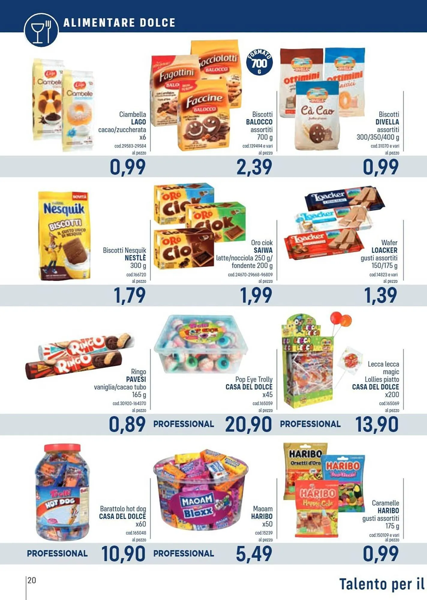 Volantino Talento Professional Store da 25 marzo a 7 aprile di 2024 - Pagina del volantino 20