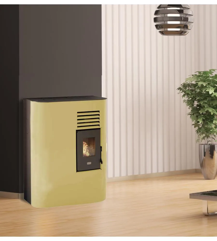 STUFA A PELLET SLIM IDA AVORIO 4,0 KW - PUNTO FUOCO