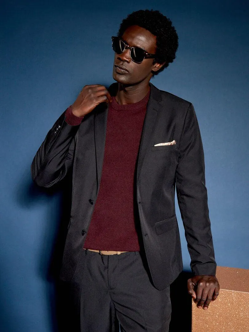 Giacca abito taglio aderente - nero