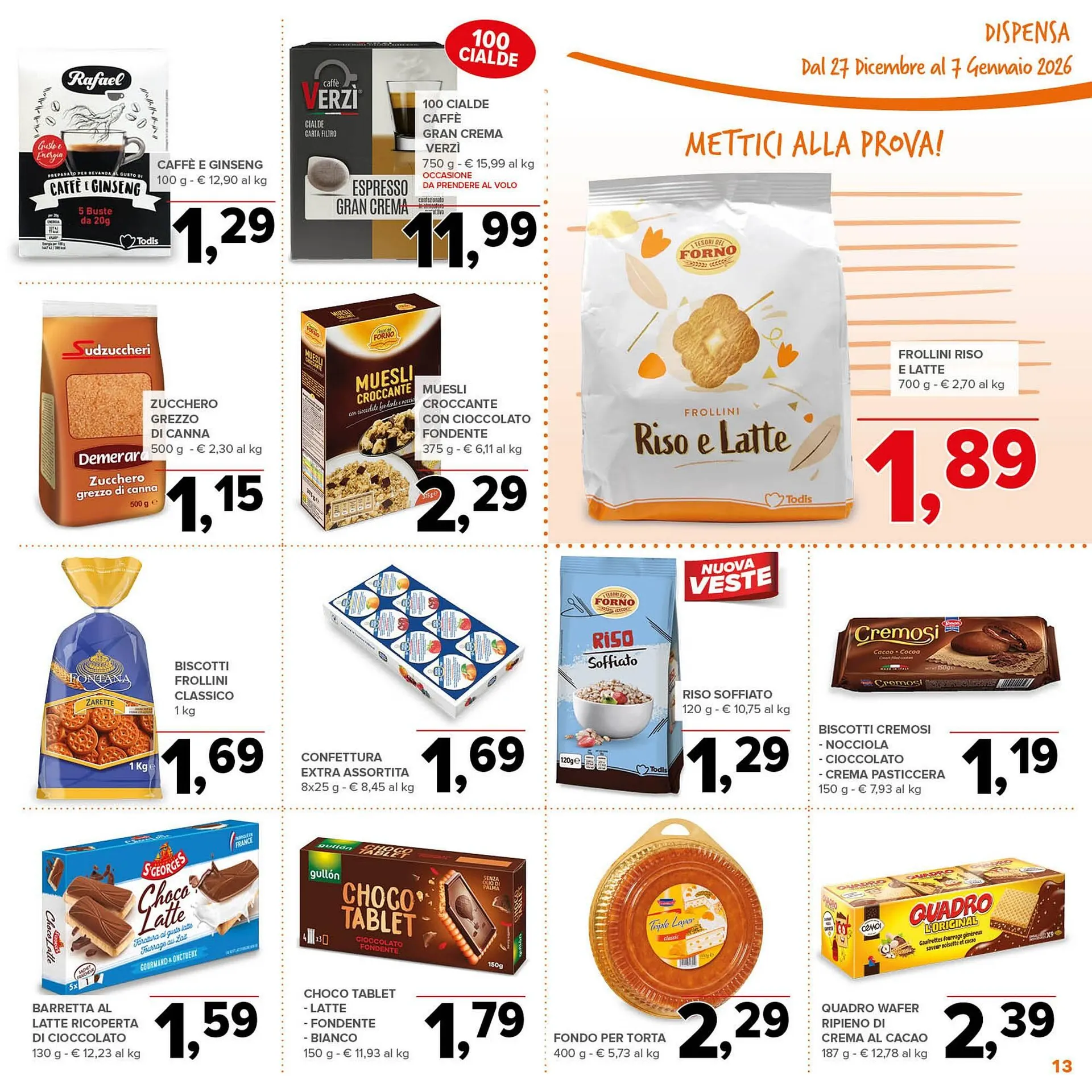 Volantino Todis da 27 dicembre a 7 gennaio di 2026 - Pagina del volantino 13