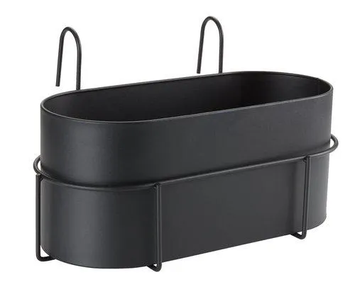 Fioriera da balcone UGLE P23xL37xH22 cm nero