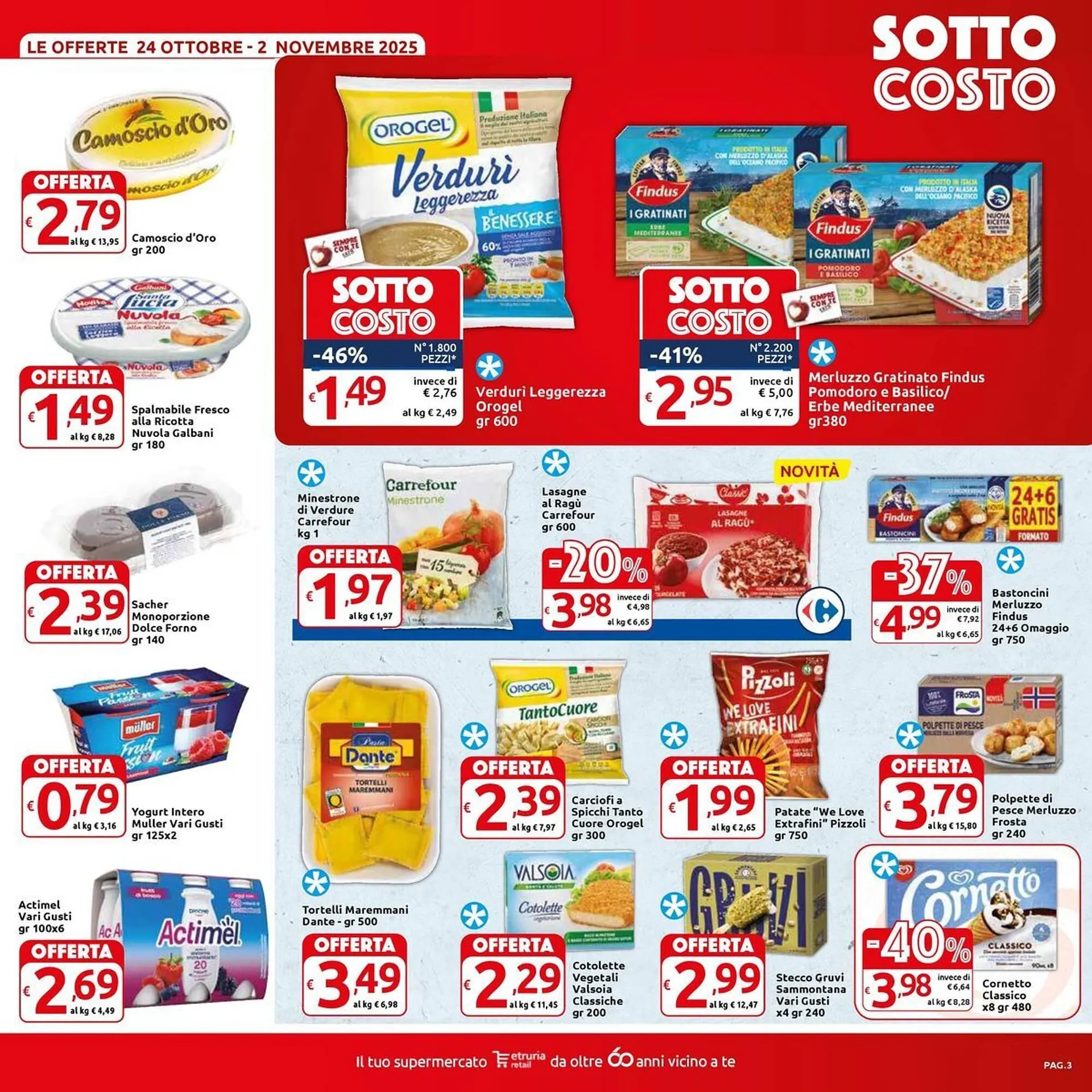 Volantino Carrefour Market da 24 ottobre a 2 novembre di 2025 - Pagina del volantino 3