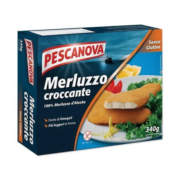 Merluzzo Croccante Panato Senza Glutine 340 g
