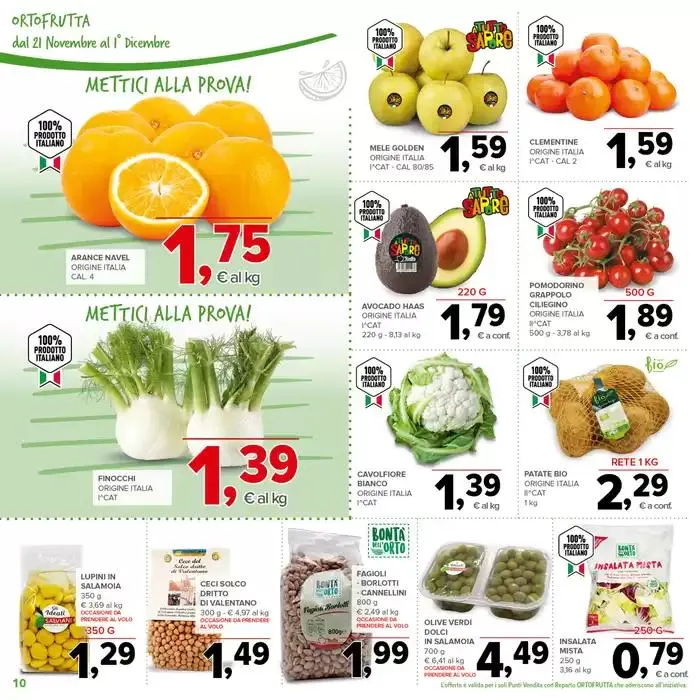 La forza di todis da 21 novembre a 1 dicembre di 2024 - Pagina del volantino 10