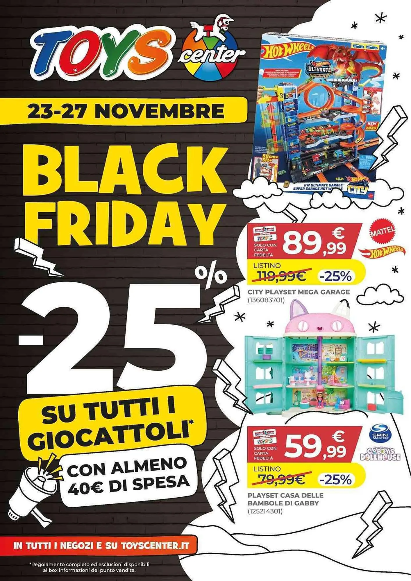 Volantino Toys Center da 23 novembre a 27 novembre di 2023 - Pagina del volantino 1