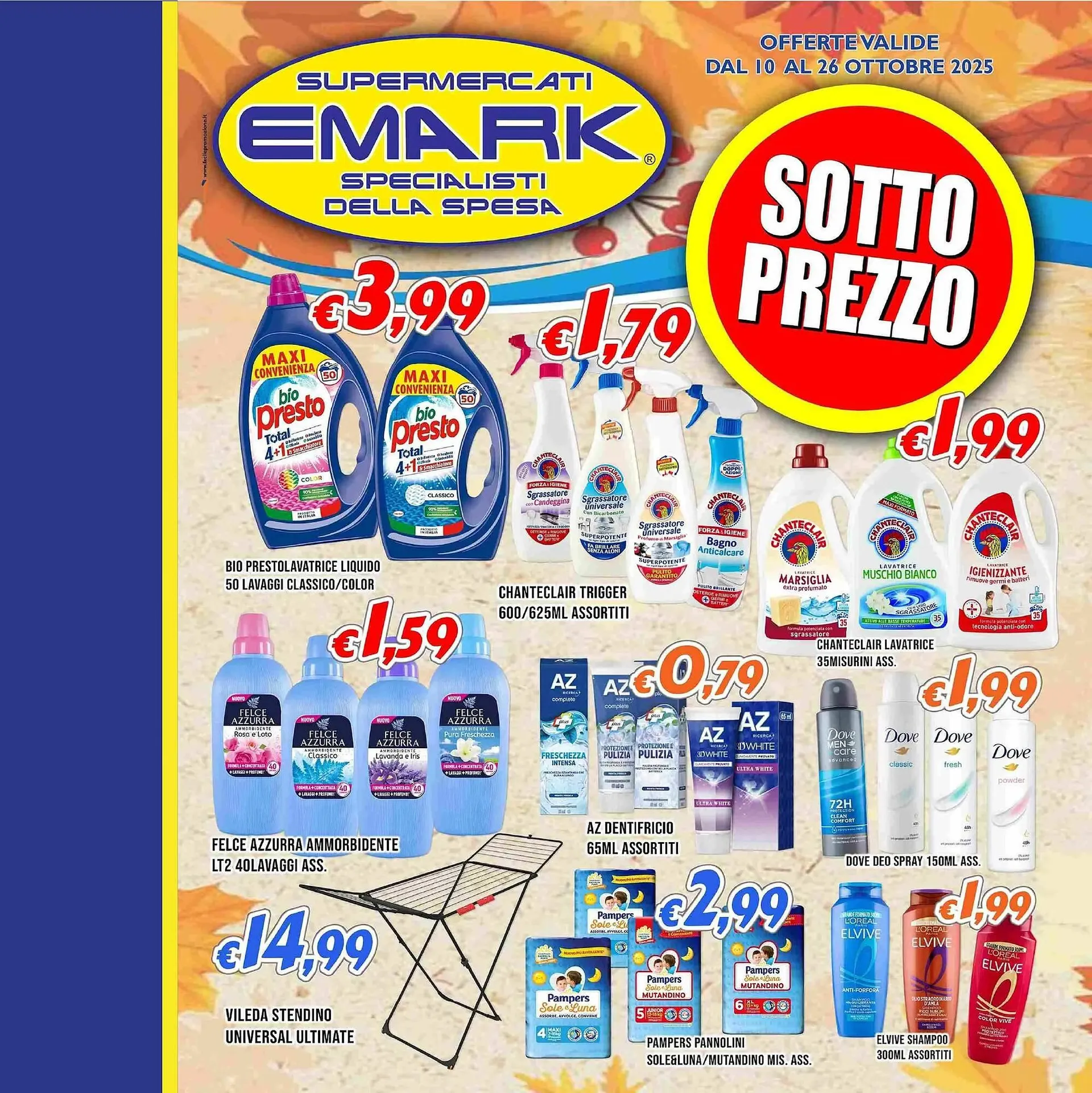 Volantino Supermercati Emark da 10 ottobre a 26 ottobre di 2025 - Pagina del volantino 1