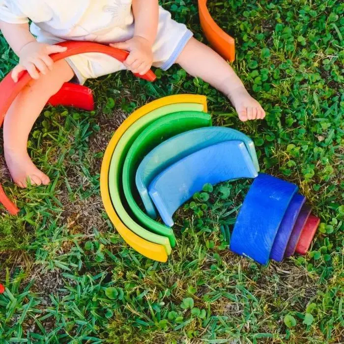 Arcobaleno in legno grande