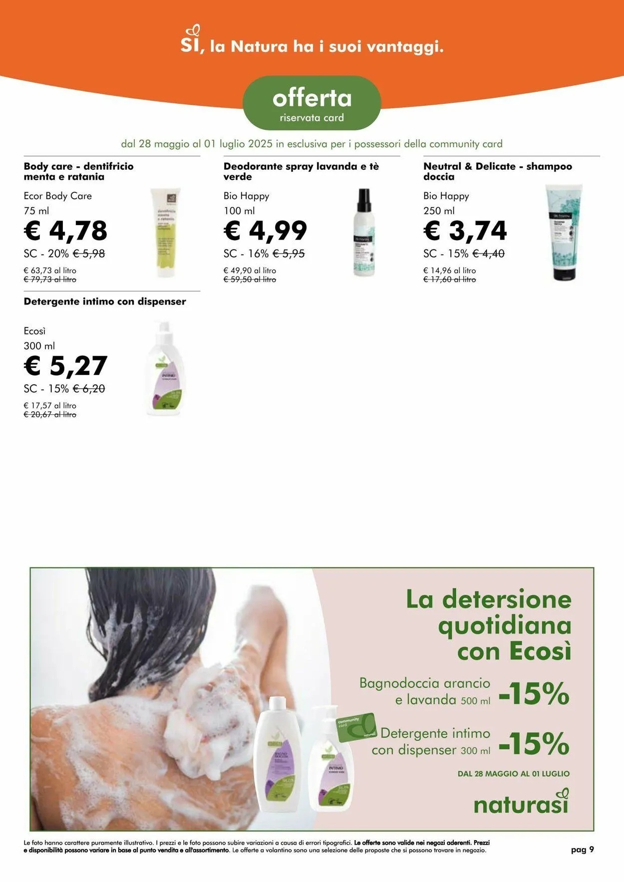 Natura Sì Volantino attuale da 8 luglio a 22 luglio di 2025 - Pagina del volantino 9