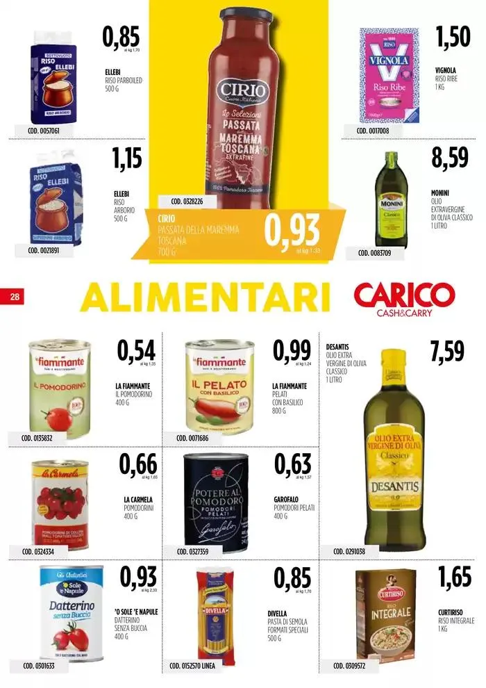 Carico Cash & Carry - Anniversario da 26 settembre a 9 ottobre di 2024 - Pagina del volantino 28