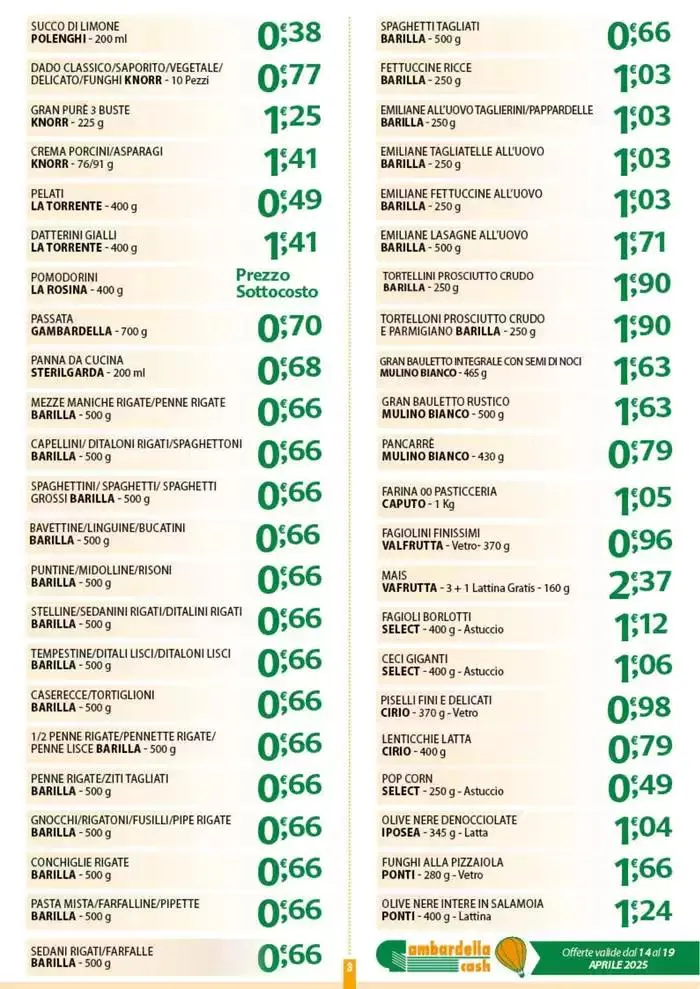 Sottocosto da 14 aprile a 19 aprile di 2025 - Pagina del volantino 3