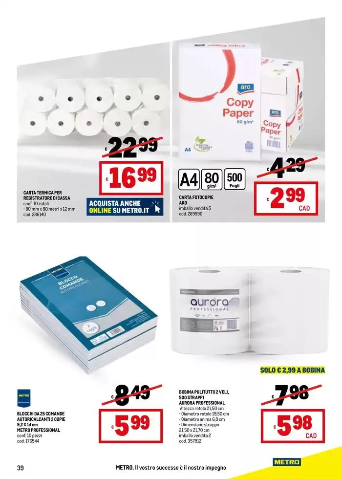 Offerte per te -Area 4 da 7 aprile a 16 aprile di 2025 - Pagina del volantino 39