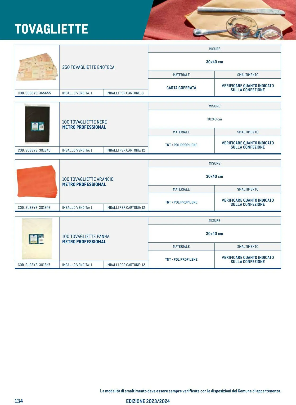 Metro Volantino attuale da 27 luglio a 23 luglio di 2024 - Pagina del volantino 134