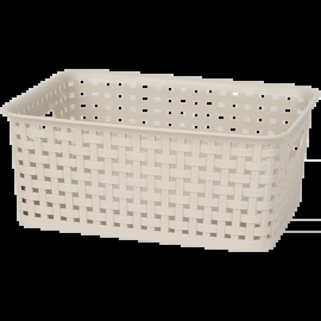 Cestino effetto rattan