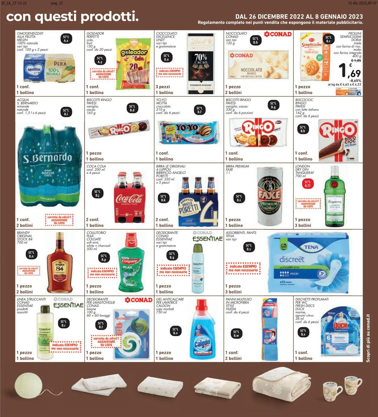 Conad Volantino attuale da 22 gennaio a 6 gennaio di 2025 - Pagina del volantino 27