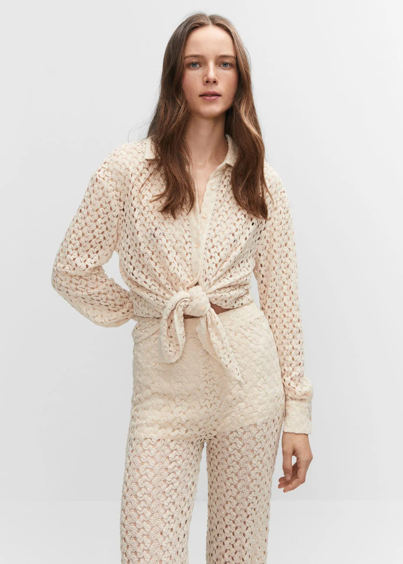 Pantaloni diritti crochet