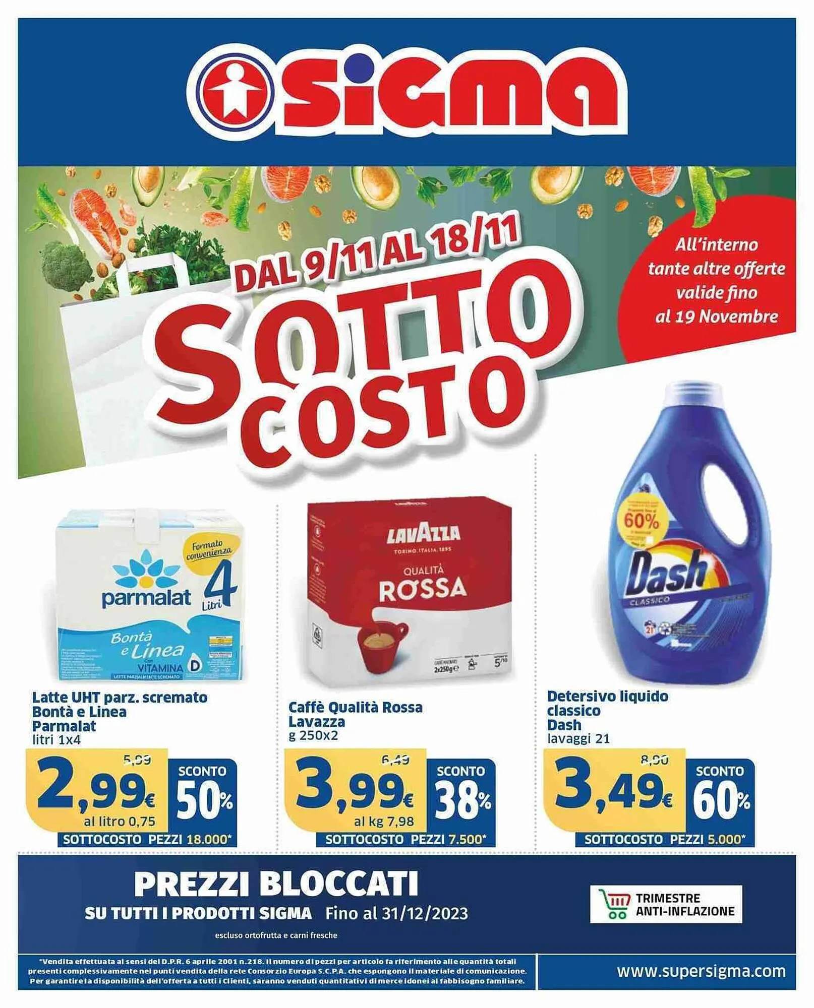 Volantino Sigma da 9 novembre a 18 novembre di 2023 - Pagina del volantino 1