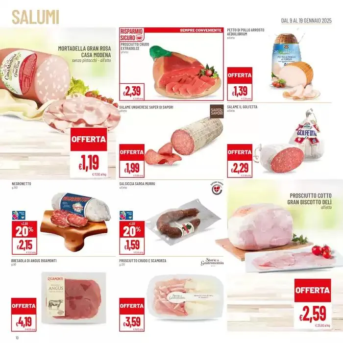 Sottocosto da 9 gennaio a 19 gennaio di 2025 - Pagina del volantino 10