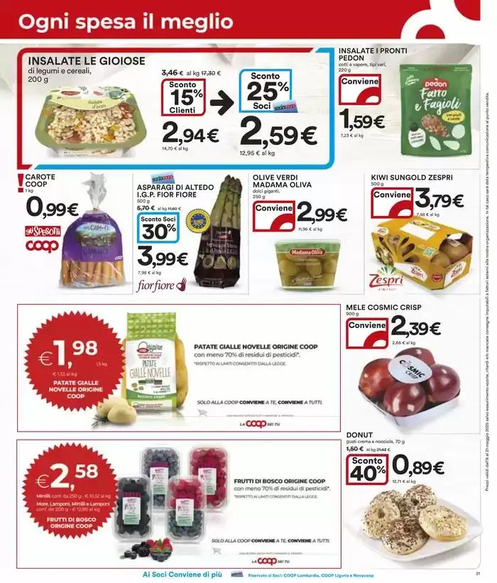 Grandi marche 30% 40% 50% da 8 maggio a 21 maggio di 2025 - Pagina del volantino 21