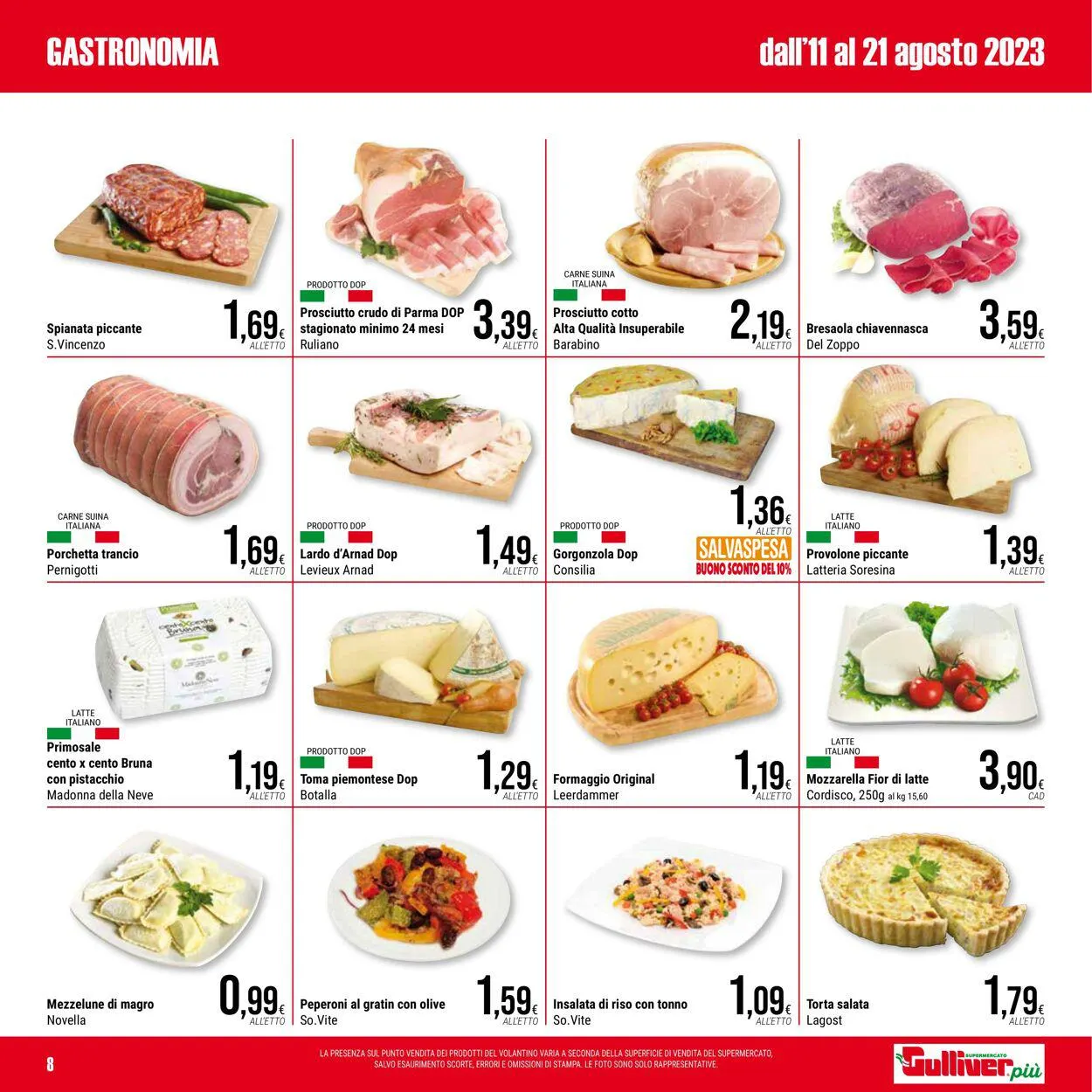 Gulliver Volantino attuale da 11 agosto a 21 agosto di 2023 - Pagina del volantino 8