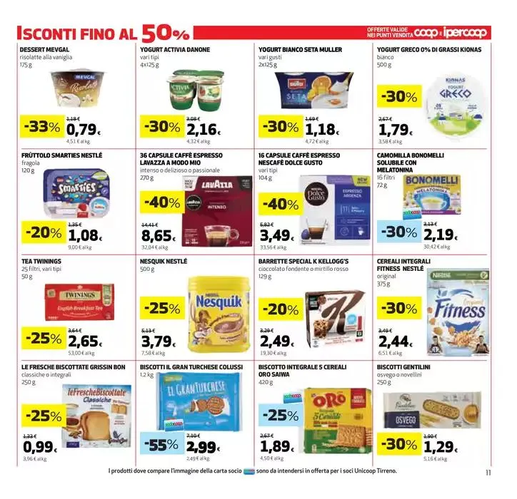 Sconti fino al 50% da 27 marzo a 9 aprile di 2025 - Pagina del volantino 11