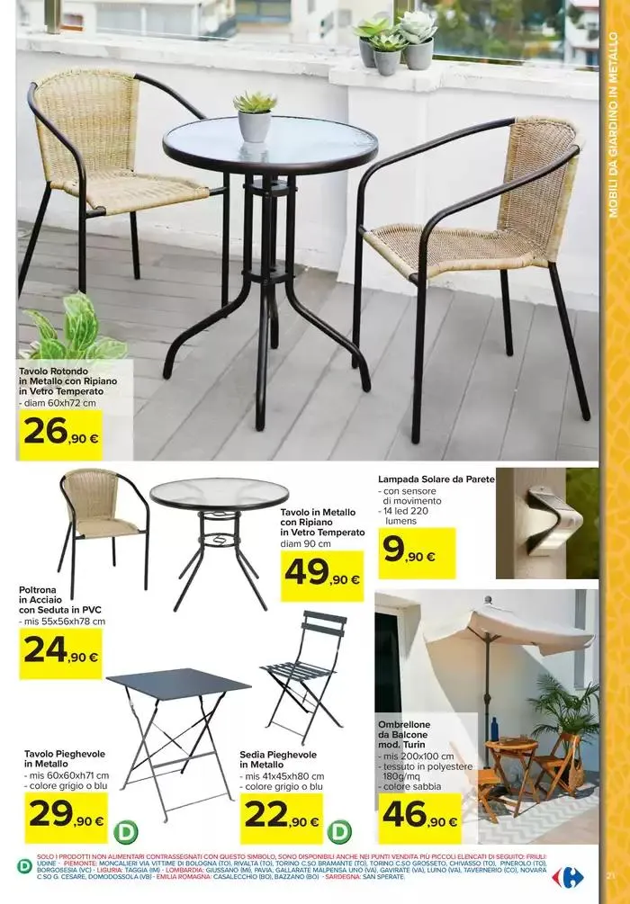 Stile e comfort all'aperto da 1 aprile a 30 aprile di 2025 - Pagina del volantino 21