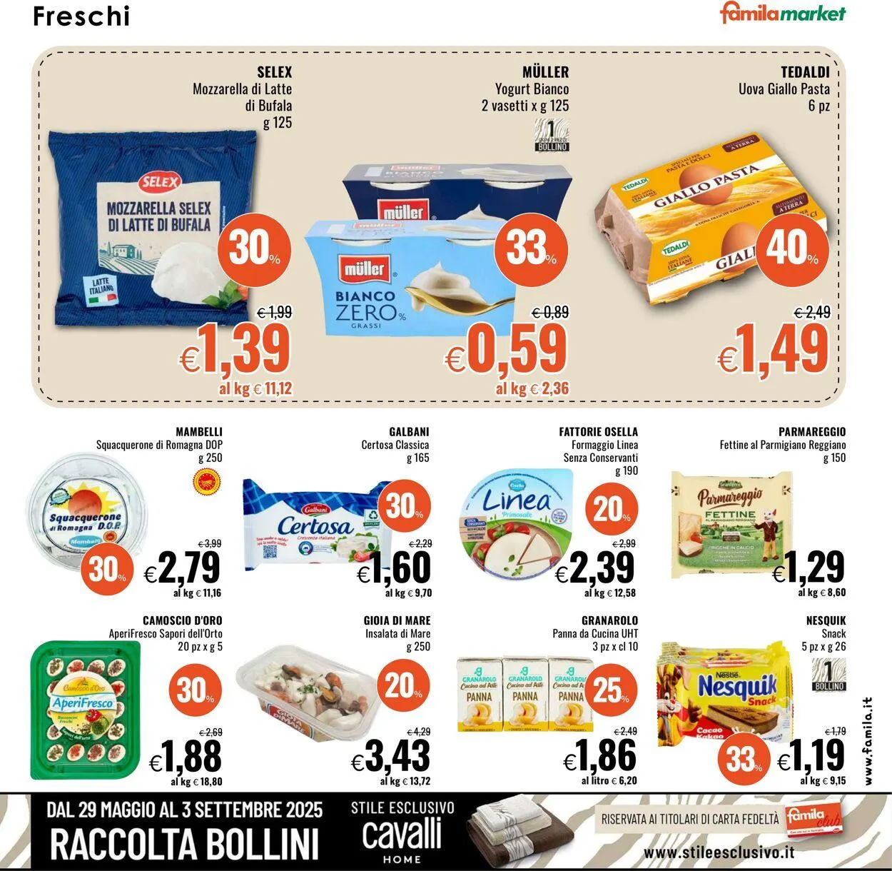 Famila Volantino attuale da 31 luglio a 20 agosto di 2025 - Pagina del volantino 7