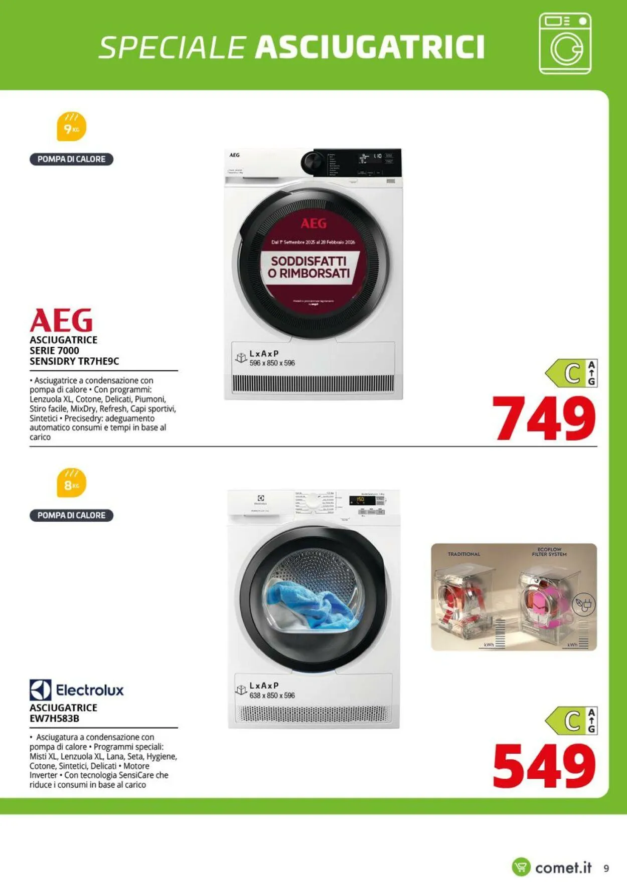 Comet Volantino attuale da 11 ottobre a 30 ottobre di 2025 - Pagina del volantino 9