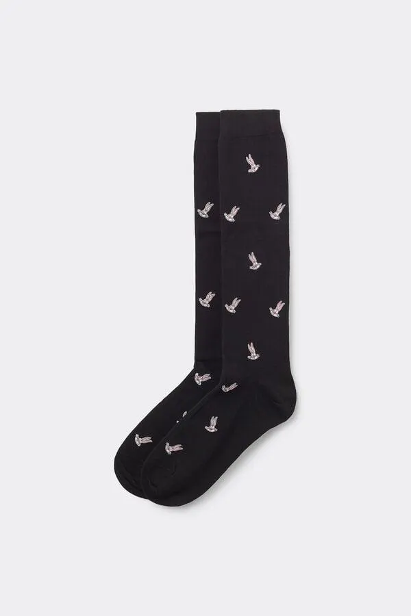 Calzini Lunghi Uomo Stampa Looney Tunes