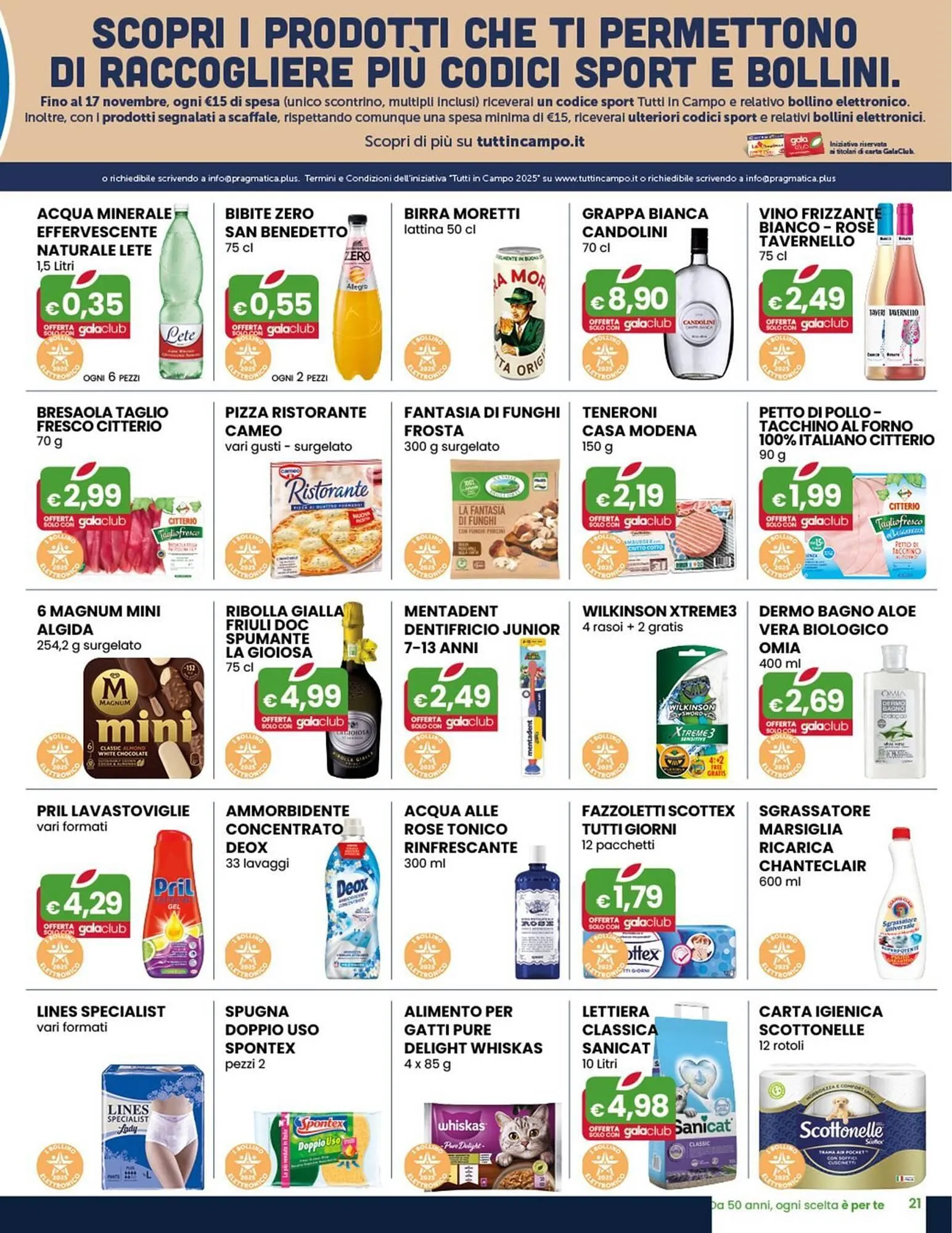 Volantino Gala Supermercati da 24 settembre a 7 ottobre di 2025 - Pagina del volantino 21