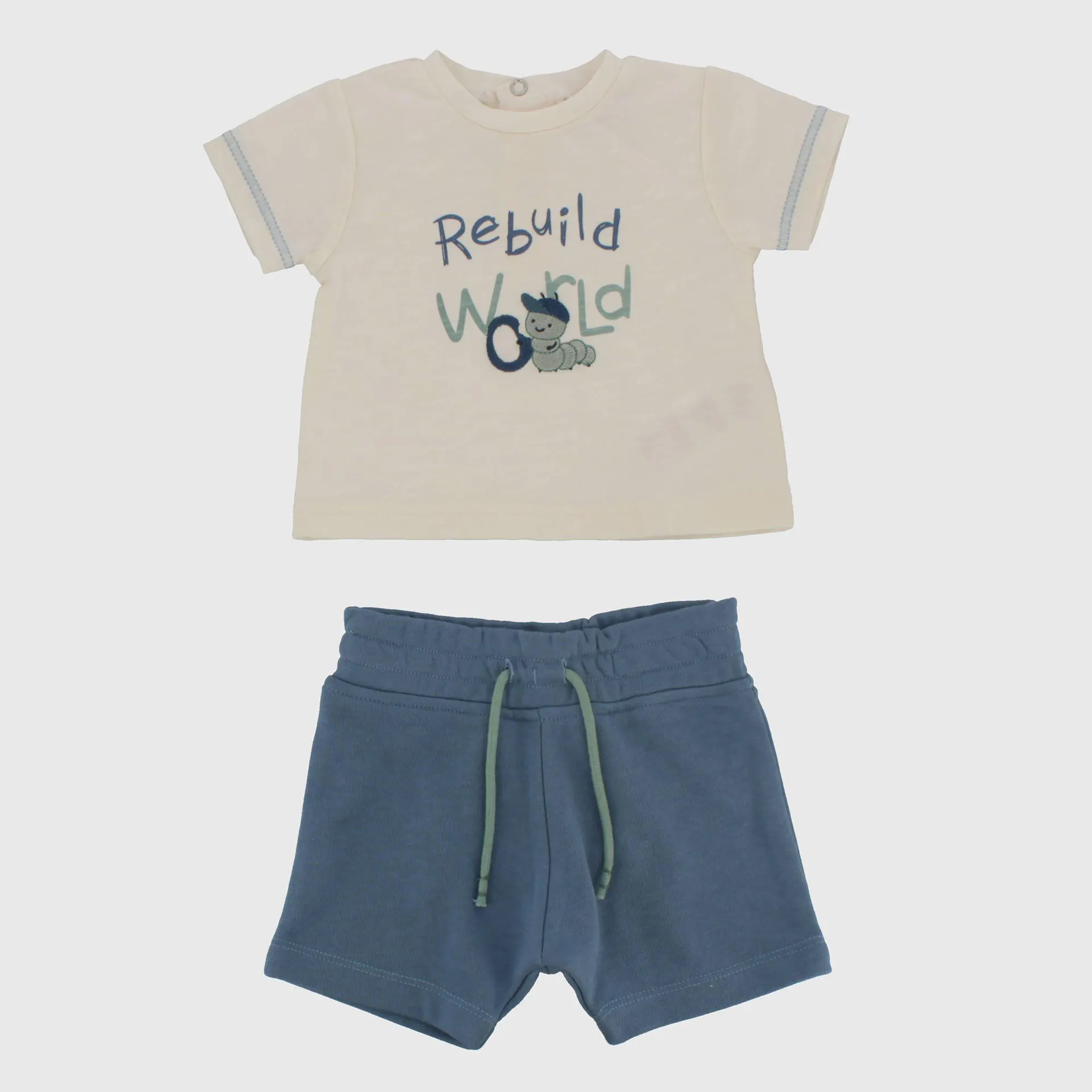 Completo due pezzi da Neonato, BIANCO