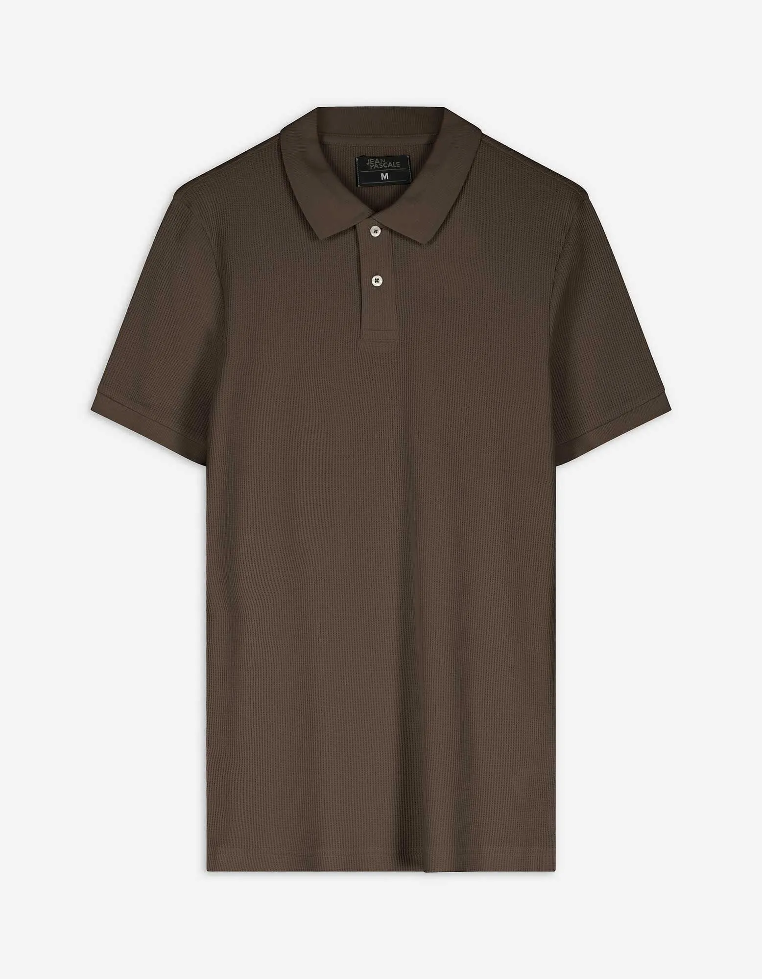 Polo - Tinta unita - marrone scuro