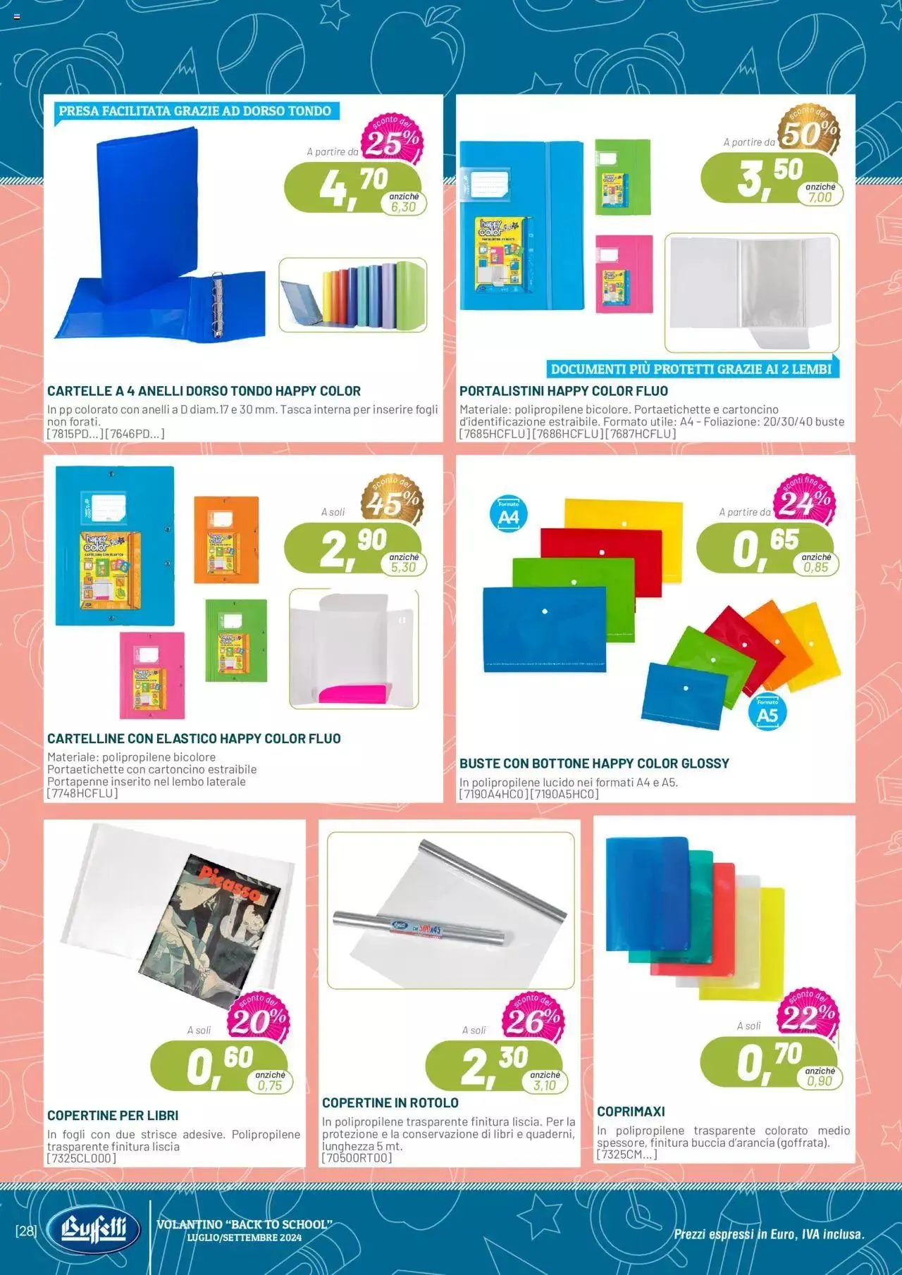 Volantino Buffetti da 1 luglio a 30 settembre di 2024 - Pagina del volantino 28