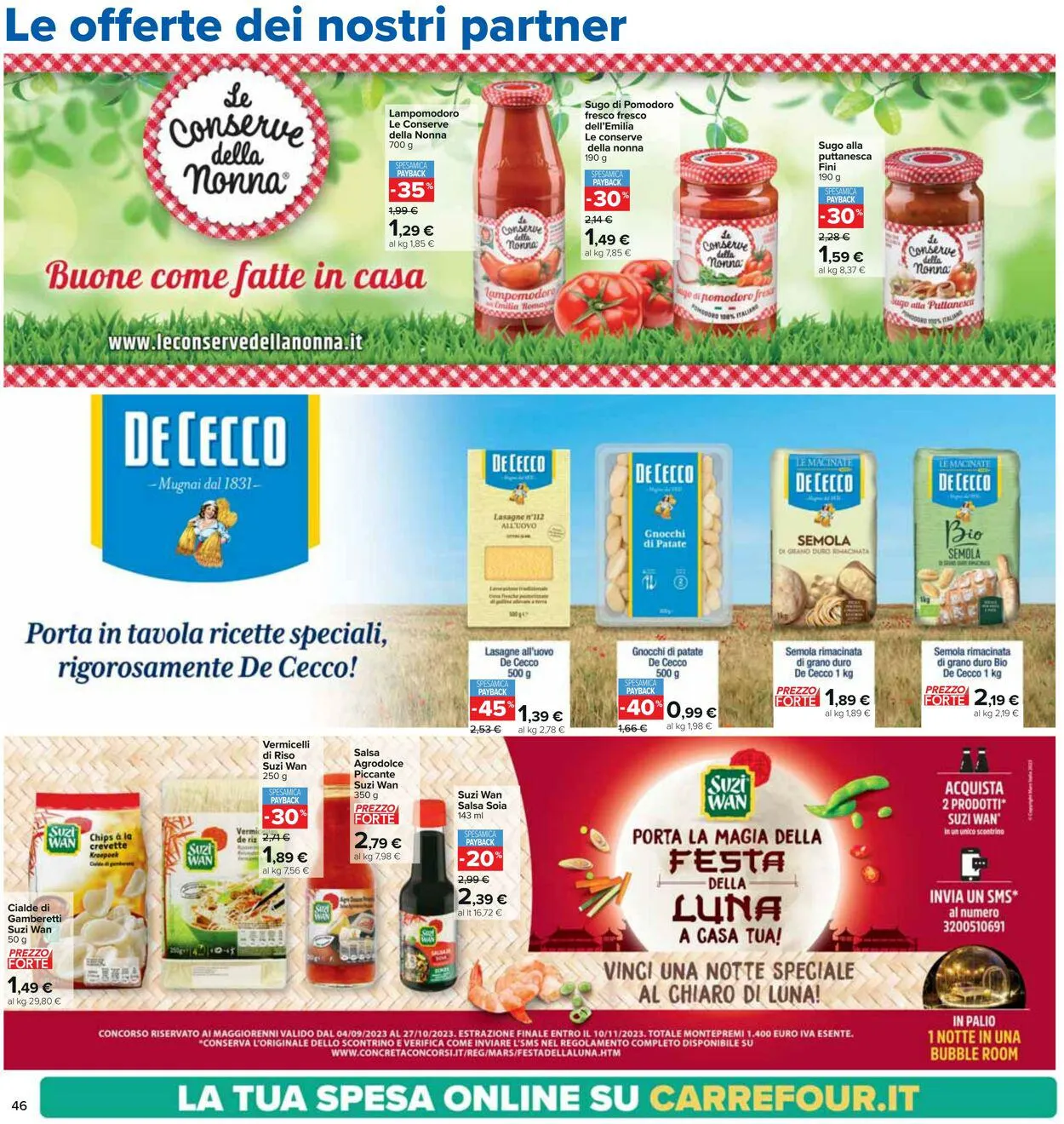 Carrefour Volantino attuale da 25 settembre a 8 ottobre di 2023 - Pagina del volantino 46