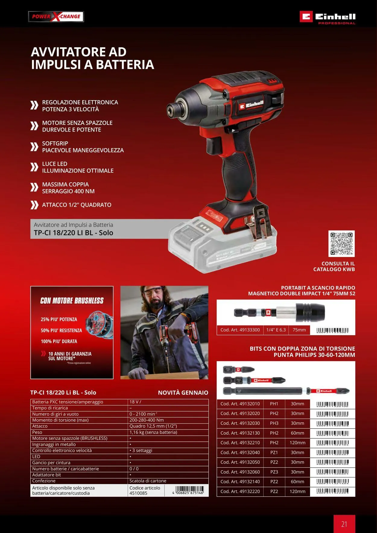 Einhell da 17 giugno a 17 dicembre di 2025 - Pagina del volantino 21