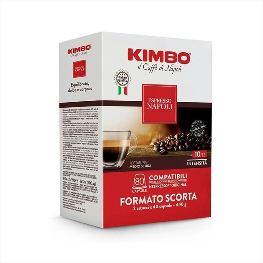 KIMBO - 014498 NAPOLI 80 PZ. COMP. NEPRESSO-Multicolore