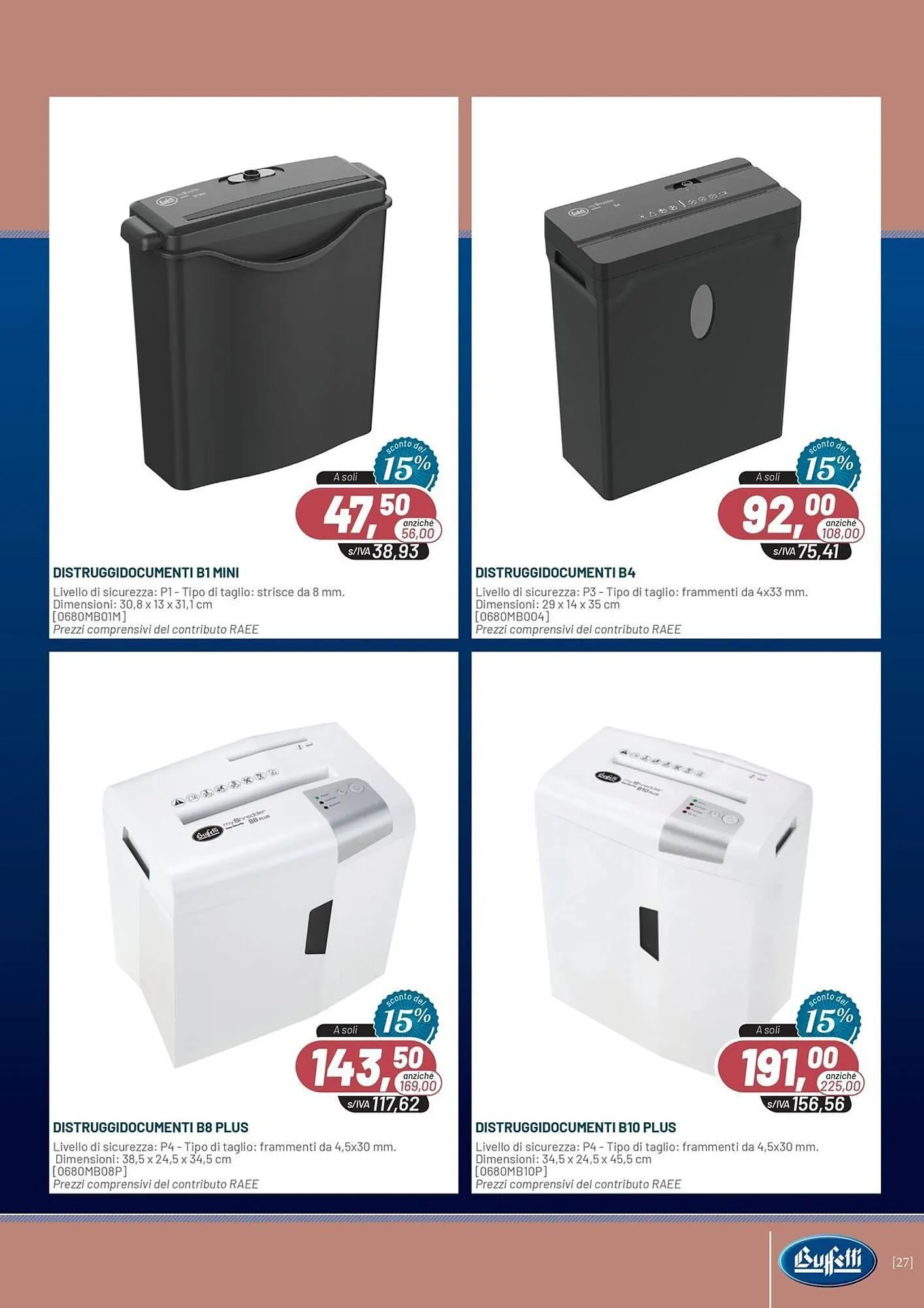 Volantino Buffetti da 7 gennaio a 28 febbraio di 2026 - Pagina del volantino 27