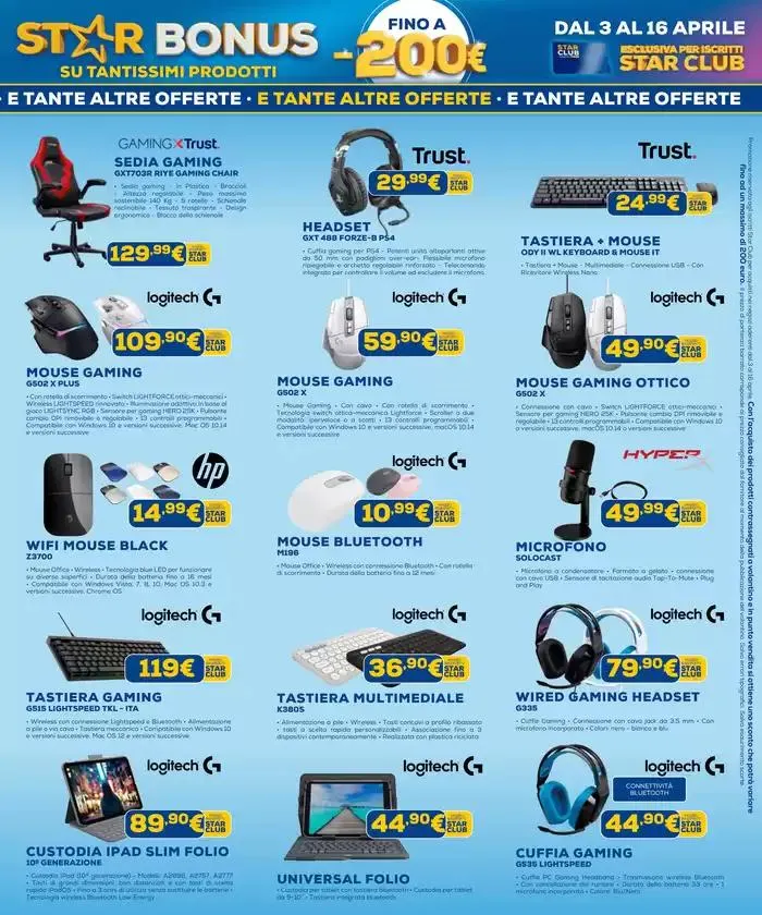 Star bonus -200€ su tantissimi prodotti da 3 aprile a 16 aprile di 2025 - Pagina del volantino 13