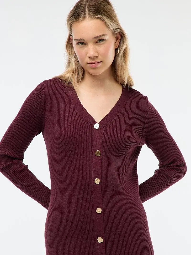 Abito lungo stile gilet - Rosso