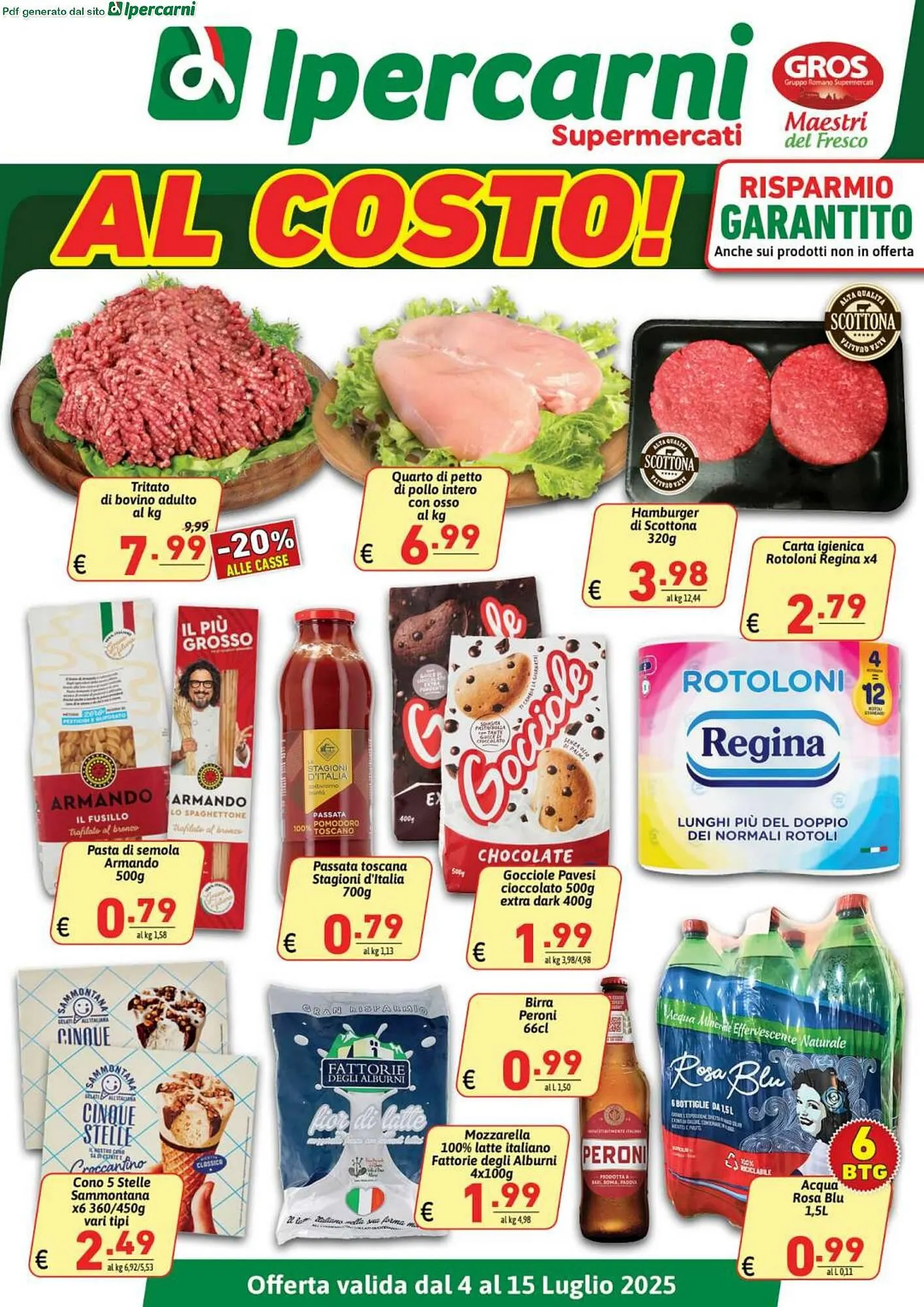 Volantino Ipercarni da 4 luglio a 15 luglio di 2025 - Pagina del volantino 1