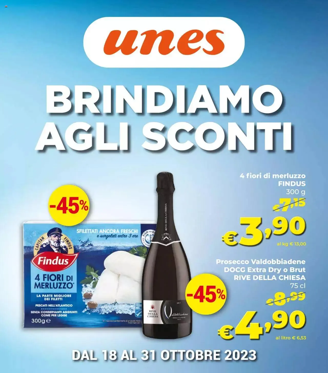 Volantino Unes da 18 ottobre a 31 ottobre di 2023 - Pagina del volantino 1
