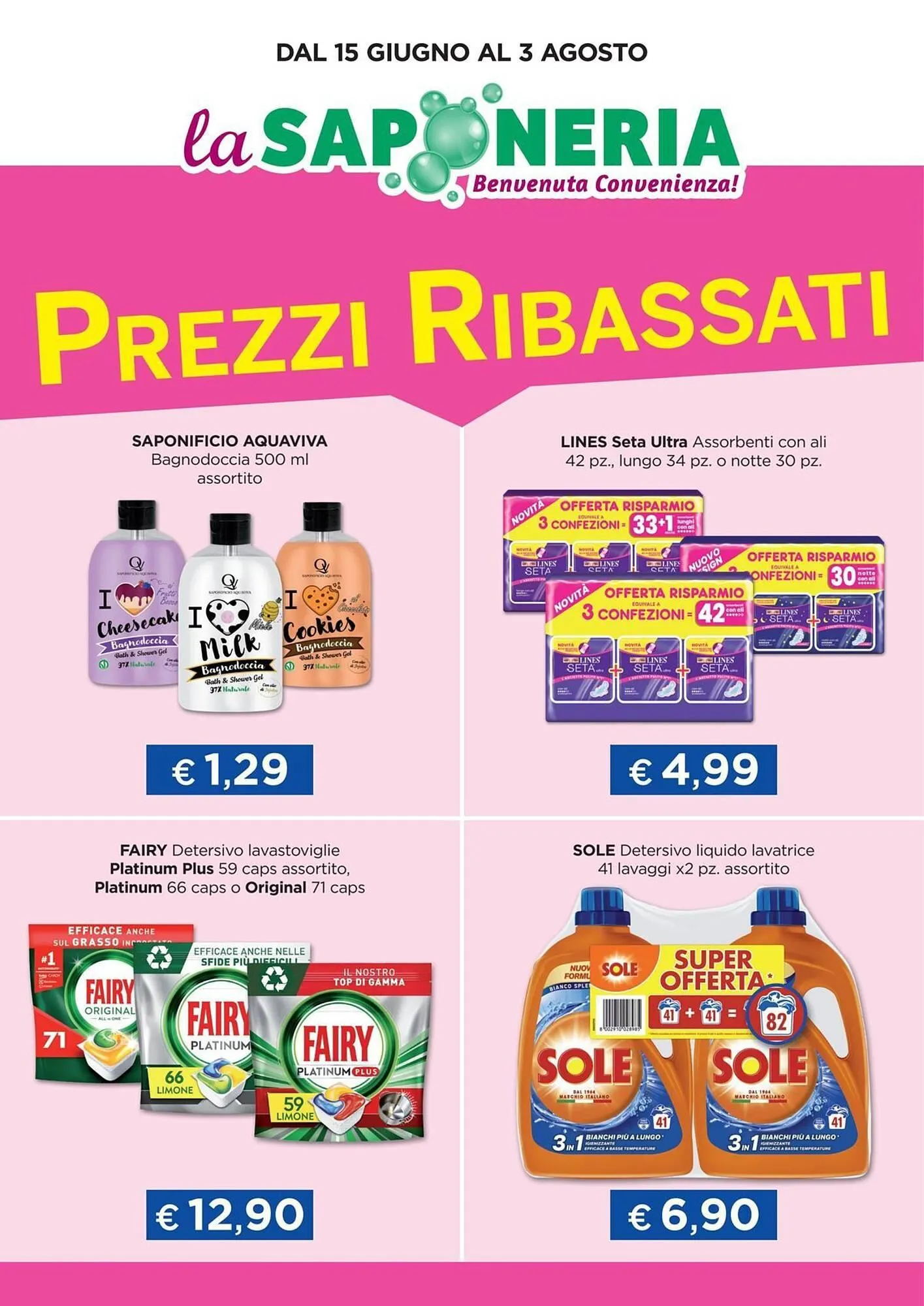 Volantino La Saponeria da 15 giugno a 3 agosto di 2025 - Pagina del volantino 1