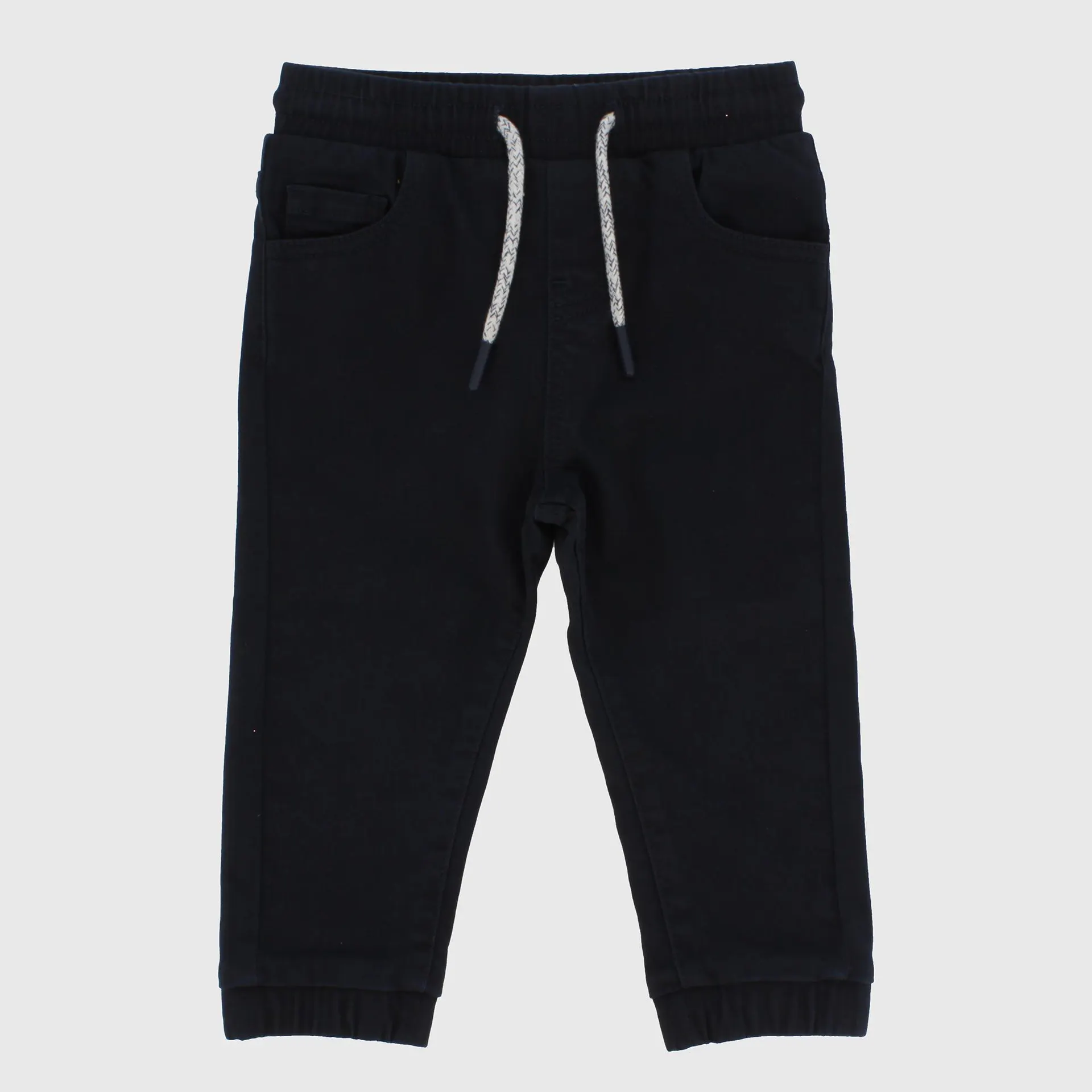 Pantalone in tela di cotone da bambino, blu
