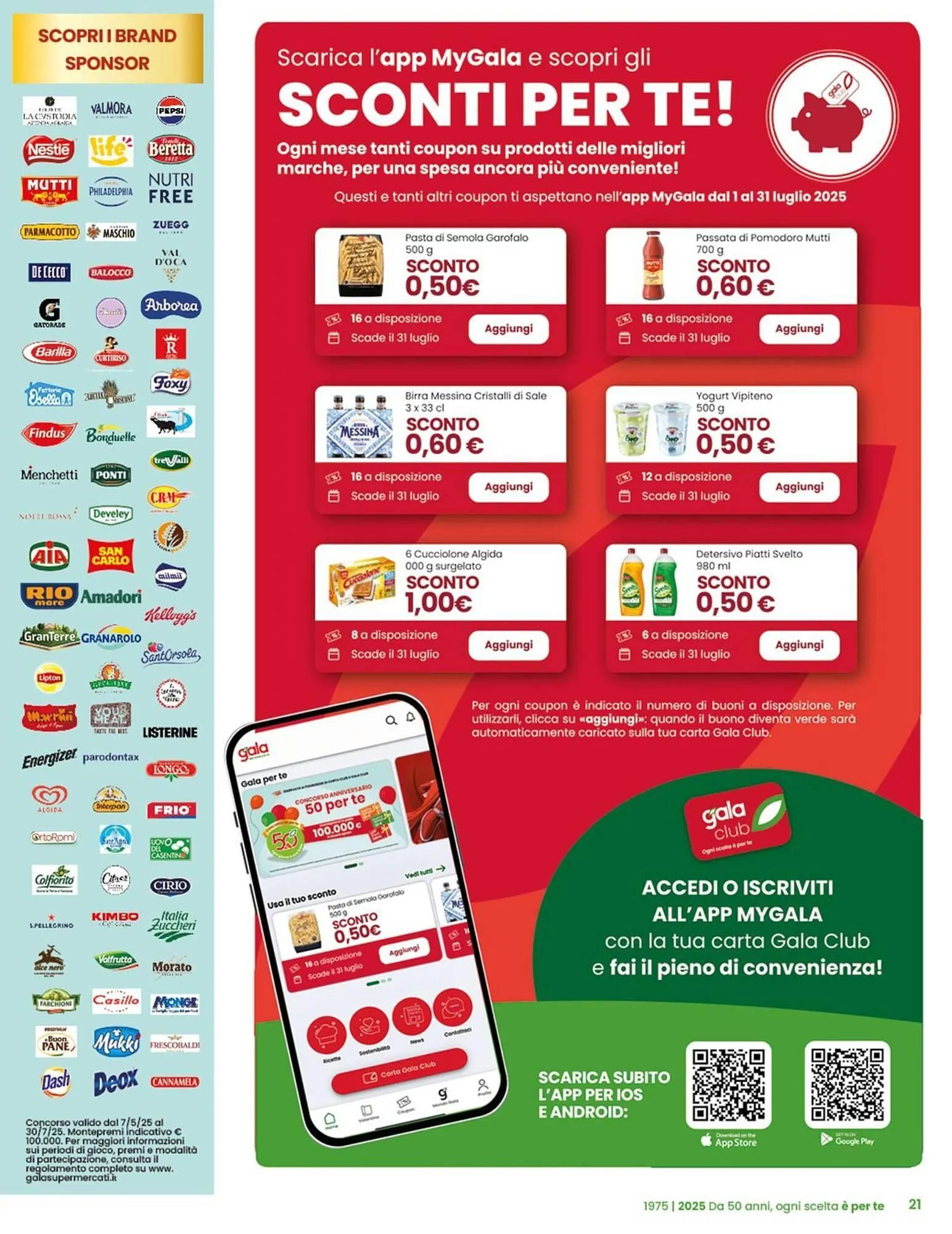 Volantino Gala Supermercati da 2 luglio a 15 luglio di 2025 - Pagina del volantino 21