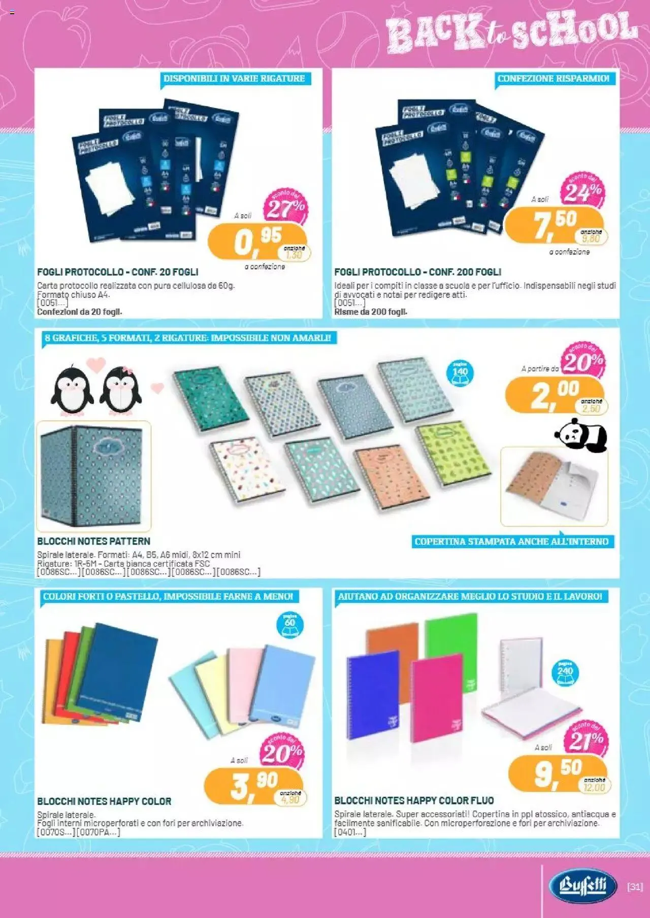 Volantino Buffetti da 1 luglio a 30 settembre di 2023 - Pagina del volantino 31